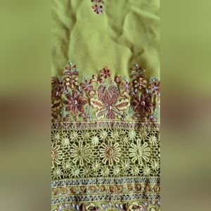 Embroidered Sharara Suit wedding Party  tunic dupatta new